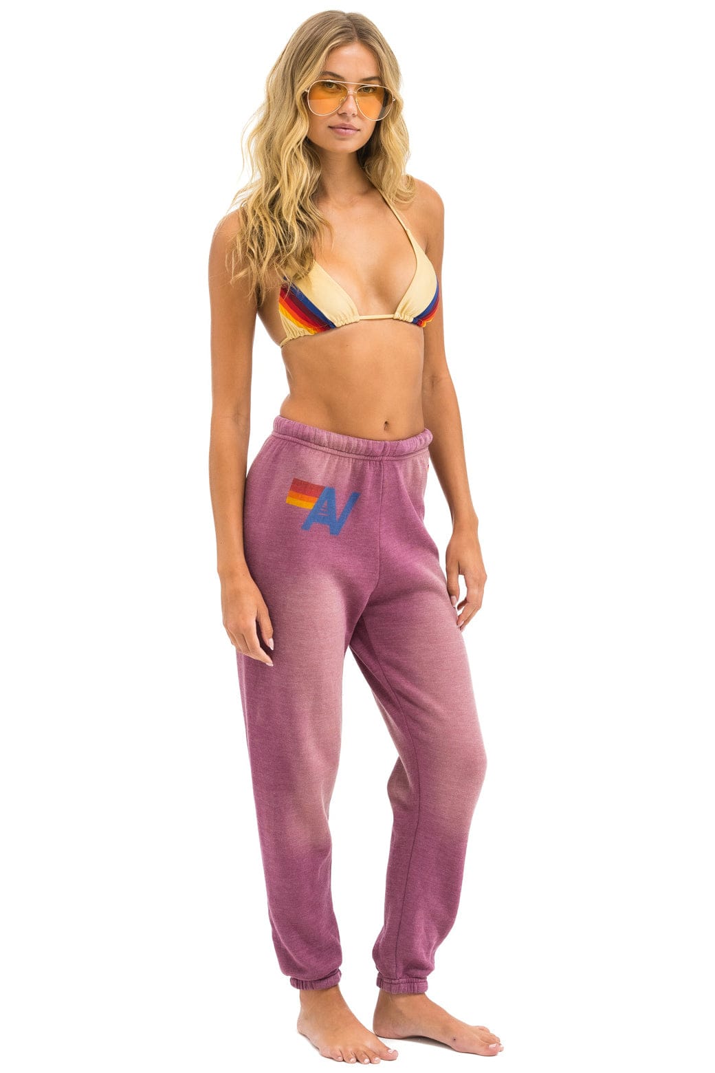 VINTAGE LOGO SWEATPANTS - FADED BERRY - Image 2