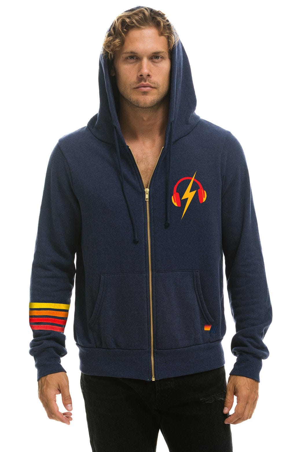 GARDEN STATE CONCERT ZIP HOODIE - NAVY - Image 2