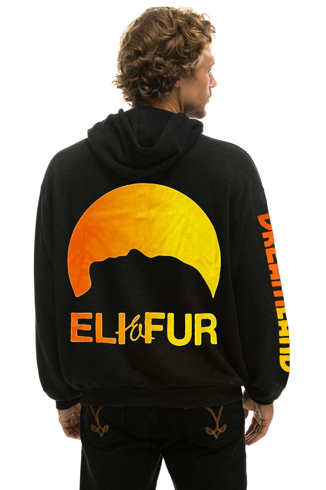 ELI & FUR DREAMLAND RELAXED PULLOVER HOODIE - BLACK - Image 4