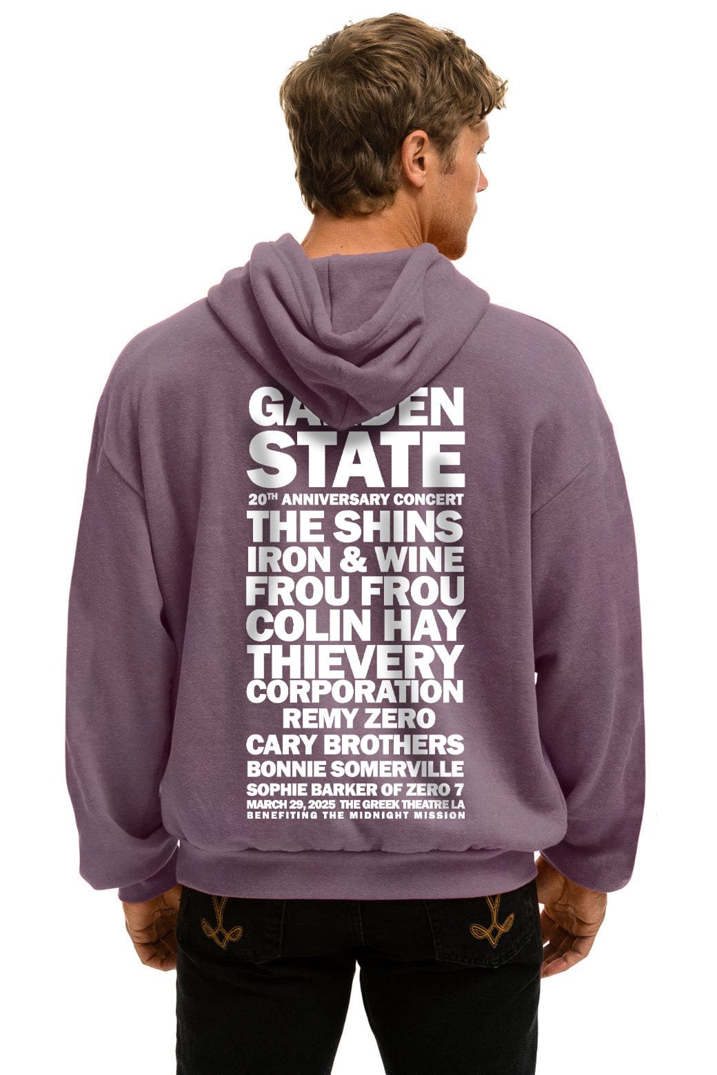 GARDEN STATE CONCERT PULLOVER HOODIE RELAXED - MOCHA - Image 4