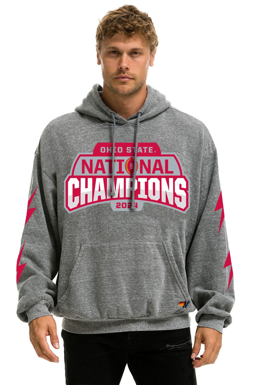 OHIO STATE CFP CHAMPIONS 2025 RELAXED PULLOVER HOODIE - HEATHER - Image 3