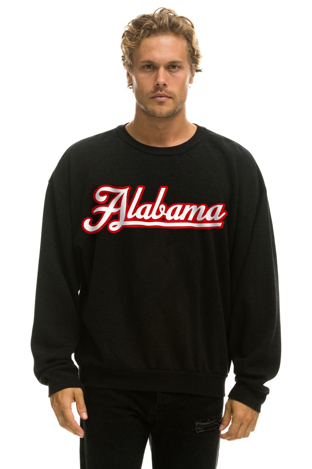 UNIVERSITY OF ALABAMA RELAXED CREW SWEATSHIRT - BLACK - Image 2