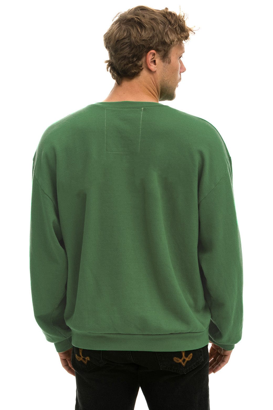 BOLT HEART RELAXED CREW SWEATSHIRT - PALM - Image 4