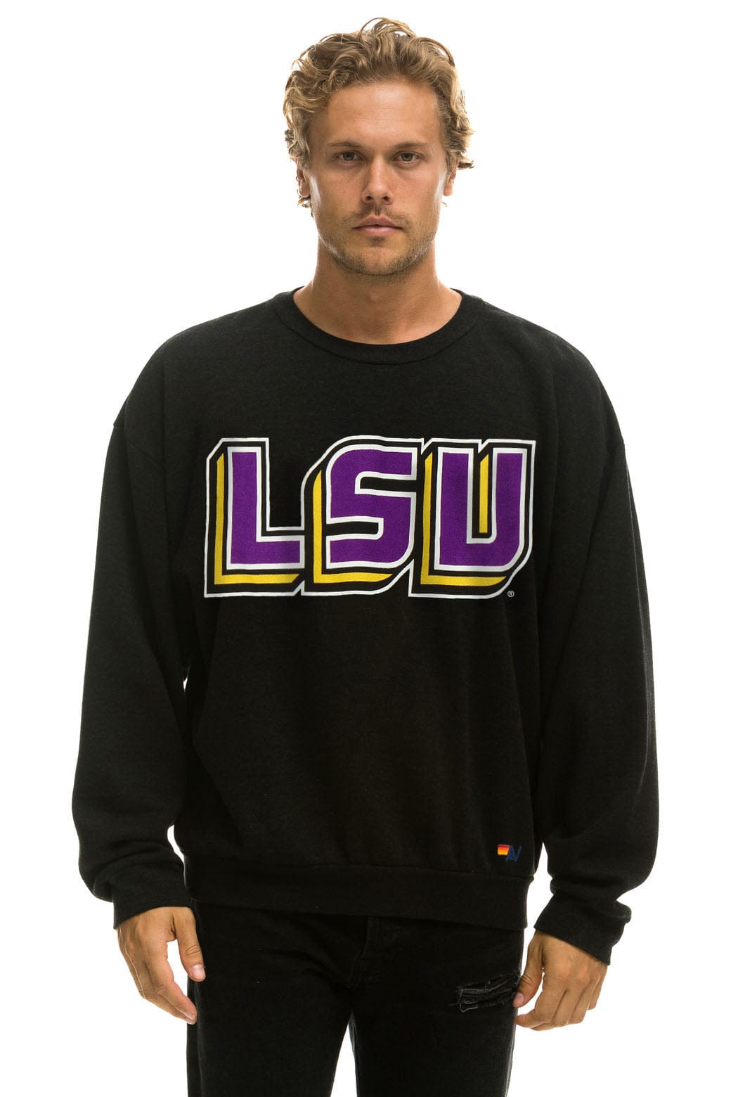 LSU RELAXED CREW SWEATSHIRT - BLACK - Image 3