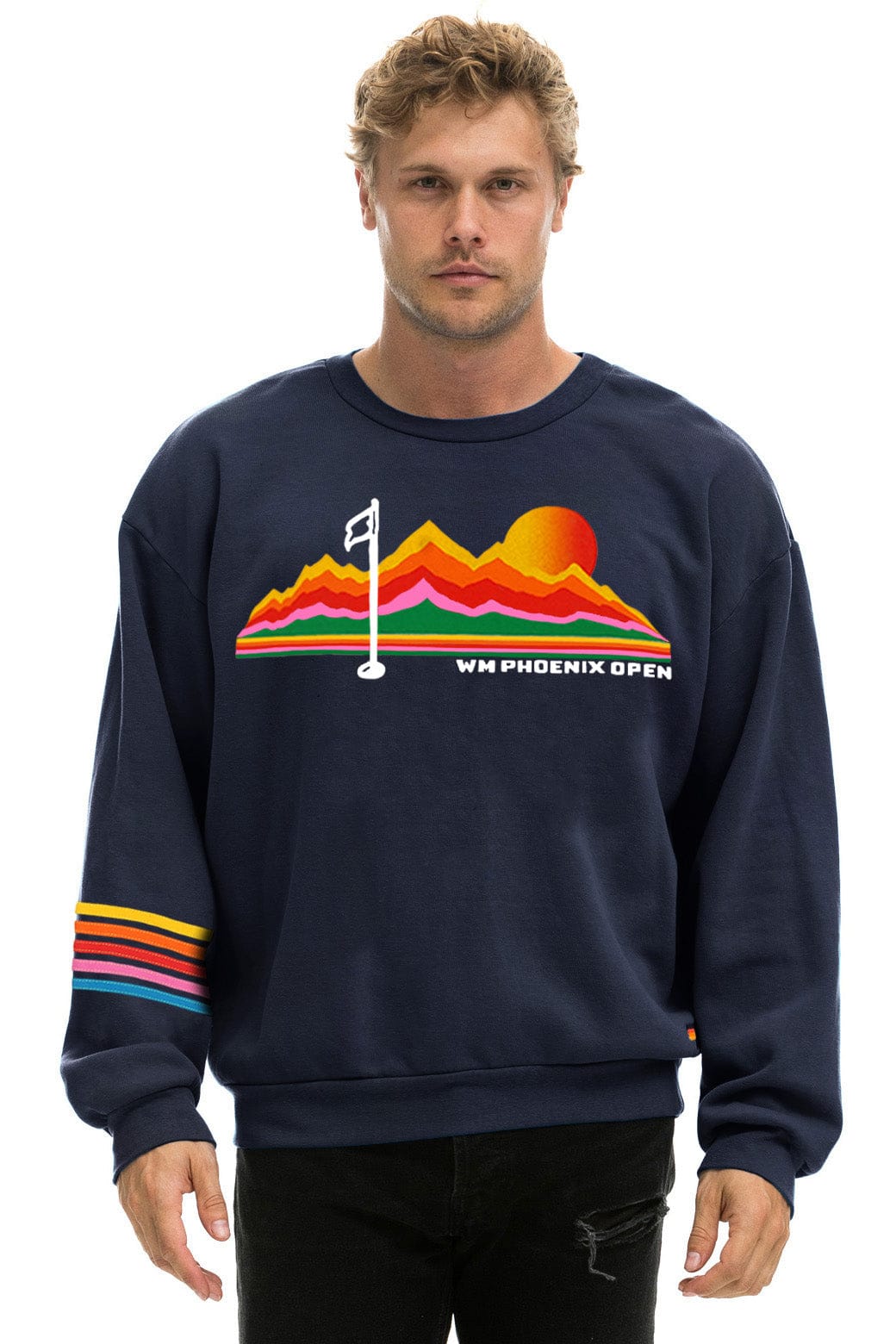 WM PHOENIX OPEN 2025 RELAXED CREW SWEATSHIRT - NAVY - Image 2