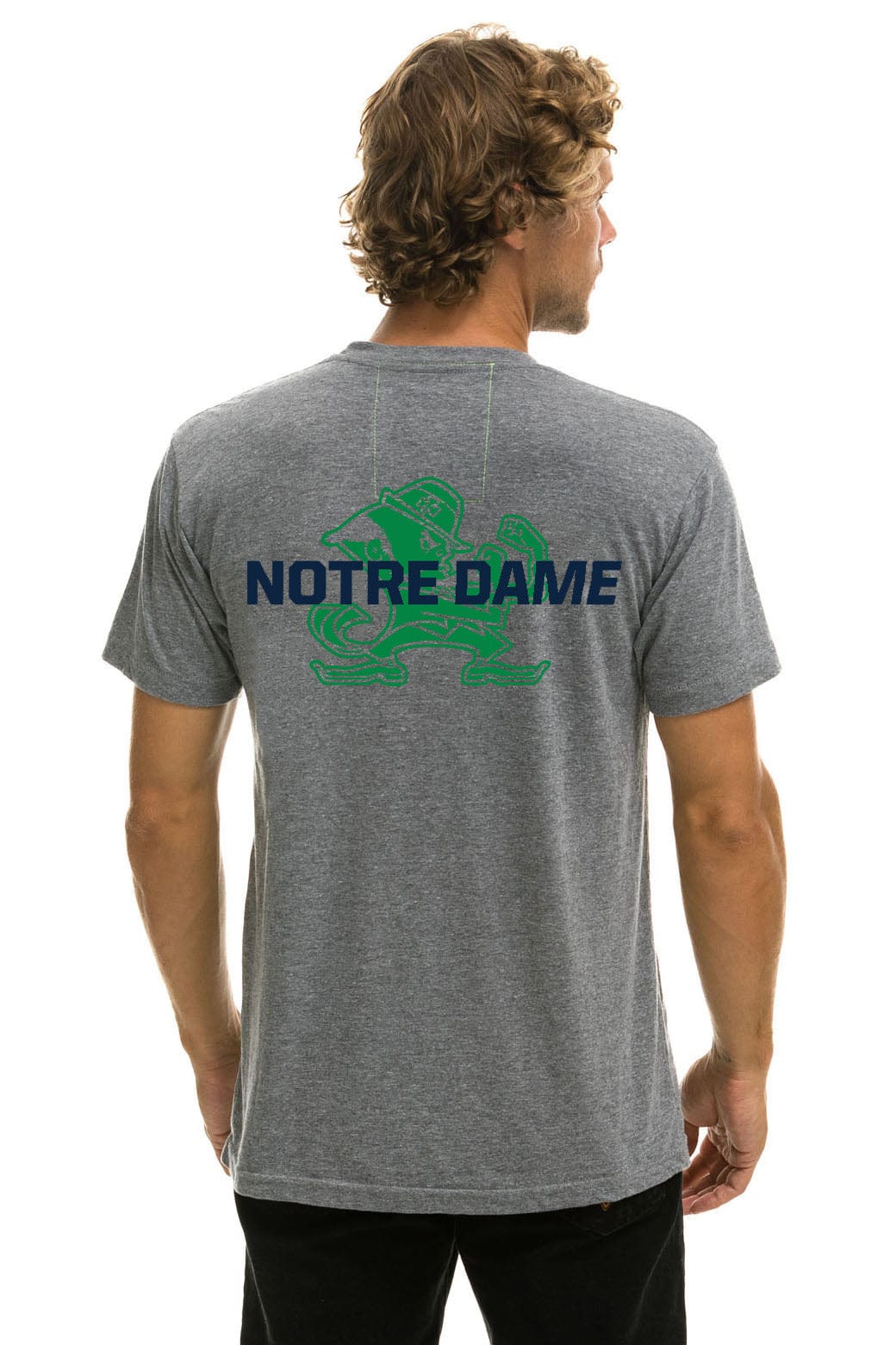 NOTRE DAME CFP 2025 CREW TEE SHIRT - HEATHER GREY - Image 2