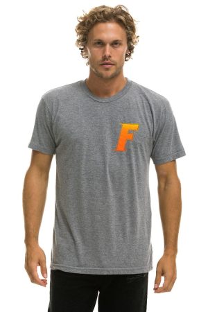 UNIVERSITY OF FLORIDA GATORS CREW TEE SHIRT - HEATHER