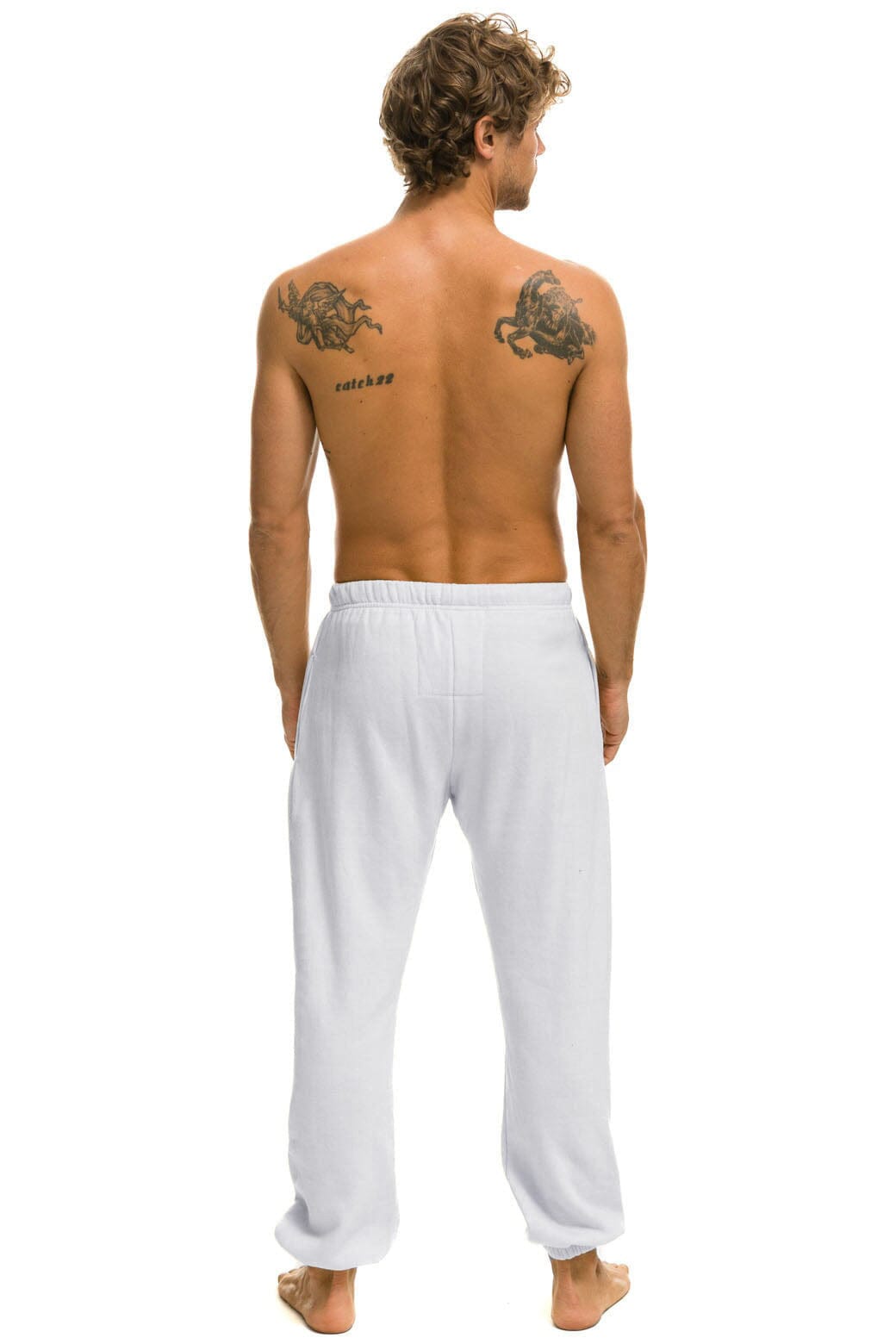 LOGO SWEATPANTS - DOVE - Image 3