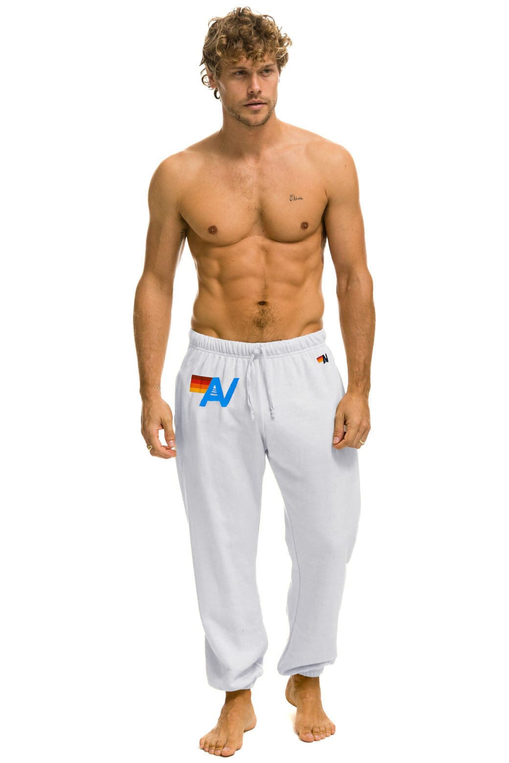 LOGO SWEATPANTS - DOVE - Image 4