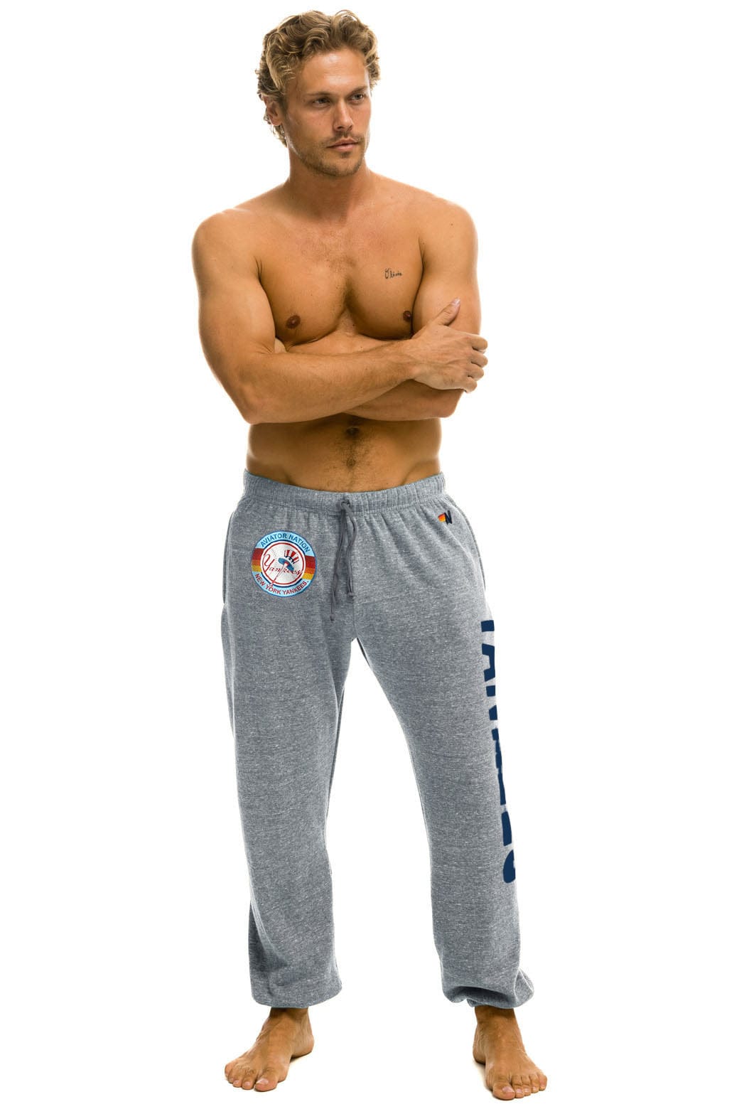 NY YANKEES SWEATPANTS - HEATHER - Image 2