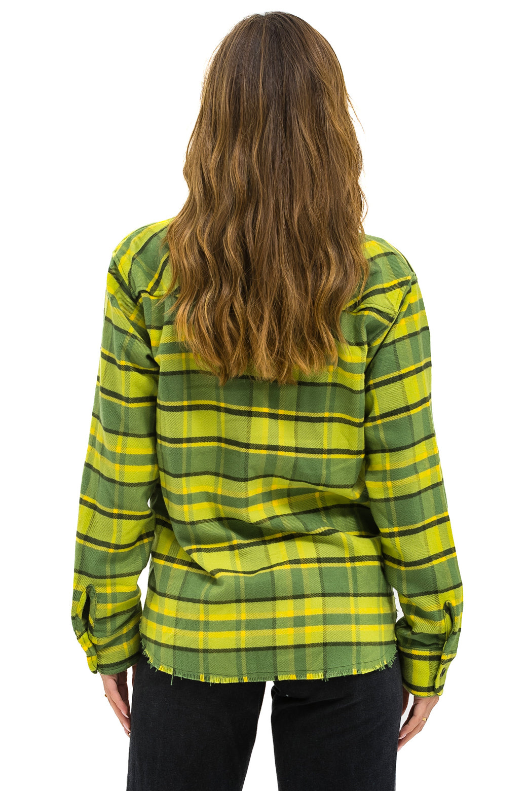 PLAID FLANNEL WESTERN SHIRT - AVOCADO PLAID - Image 7