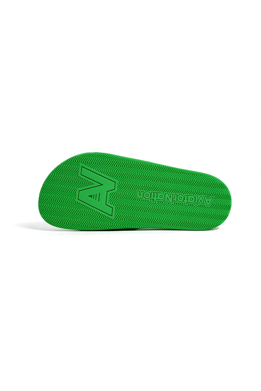 MEMBER EXCLUSIVE LOGO RAINBOW 4 STRIPE SLIDES - KELLY GREEN - Image 4