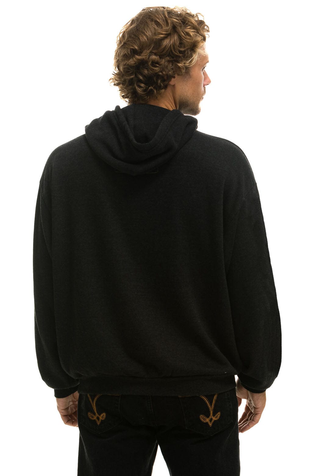 SANTA TIGER RELAXED PULLOVER HOODIE - BLACK - Image 4