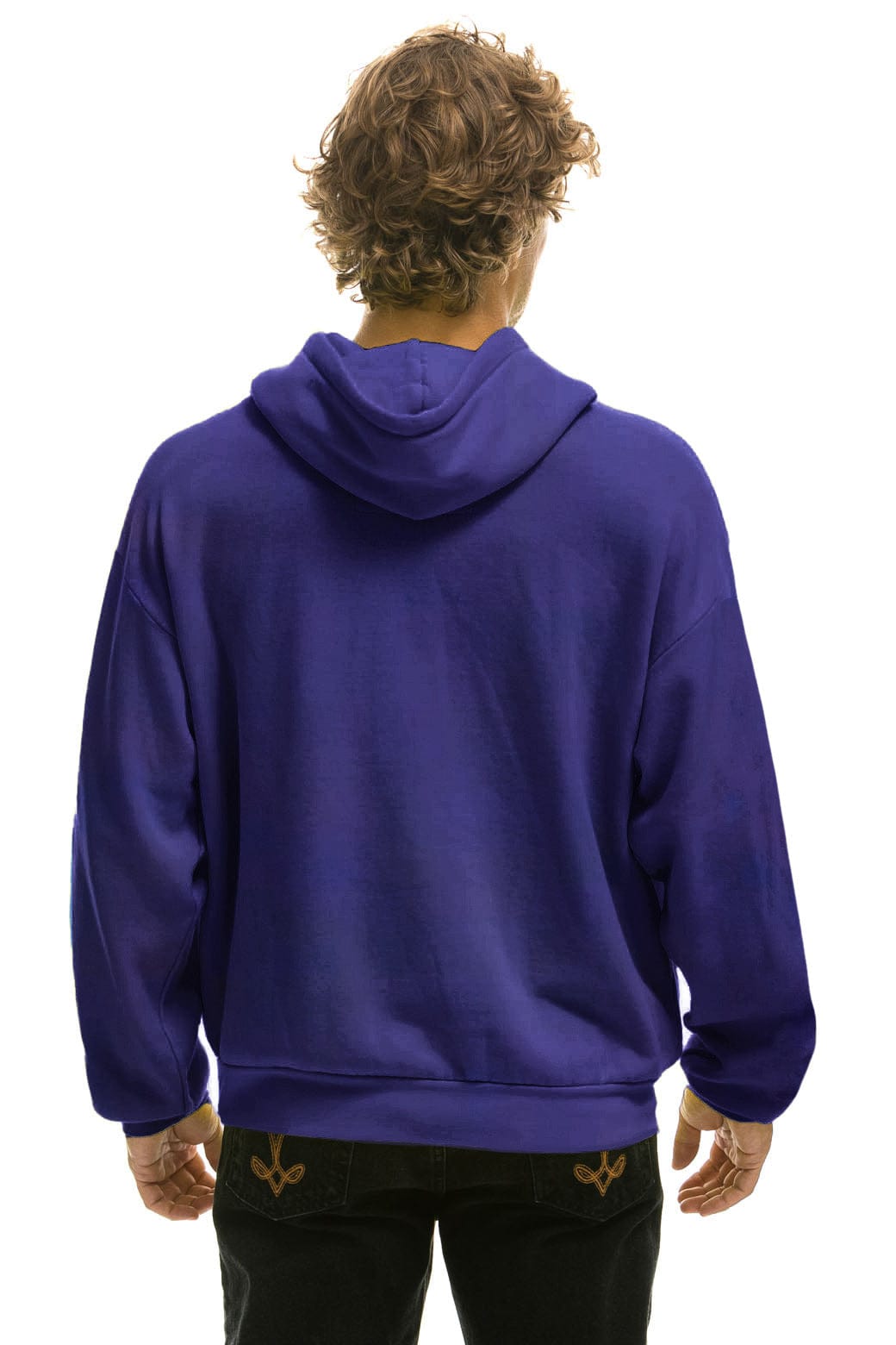 SANTA TIGER RELAXED PULLOVER HOODIE - PURPLE - Image 4