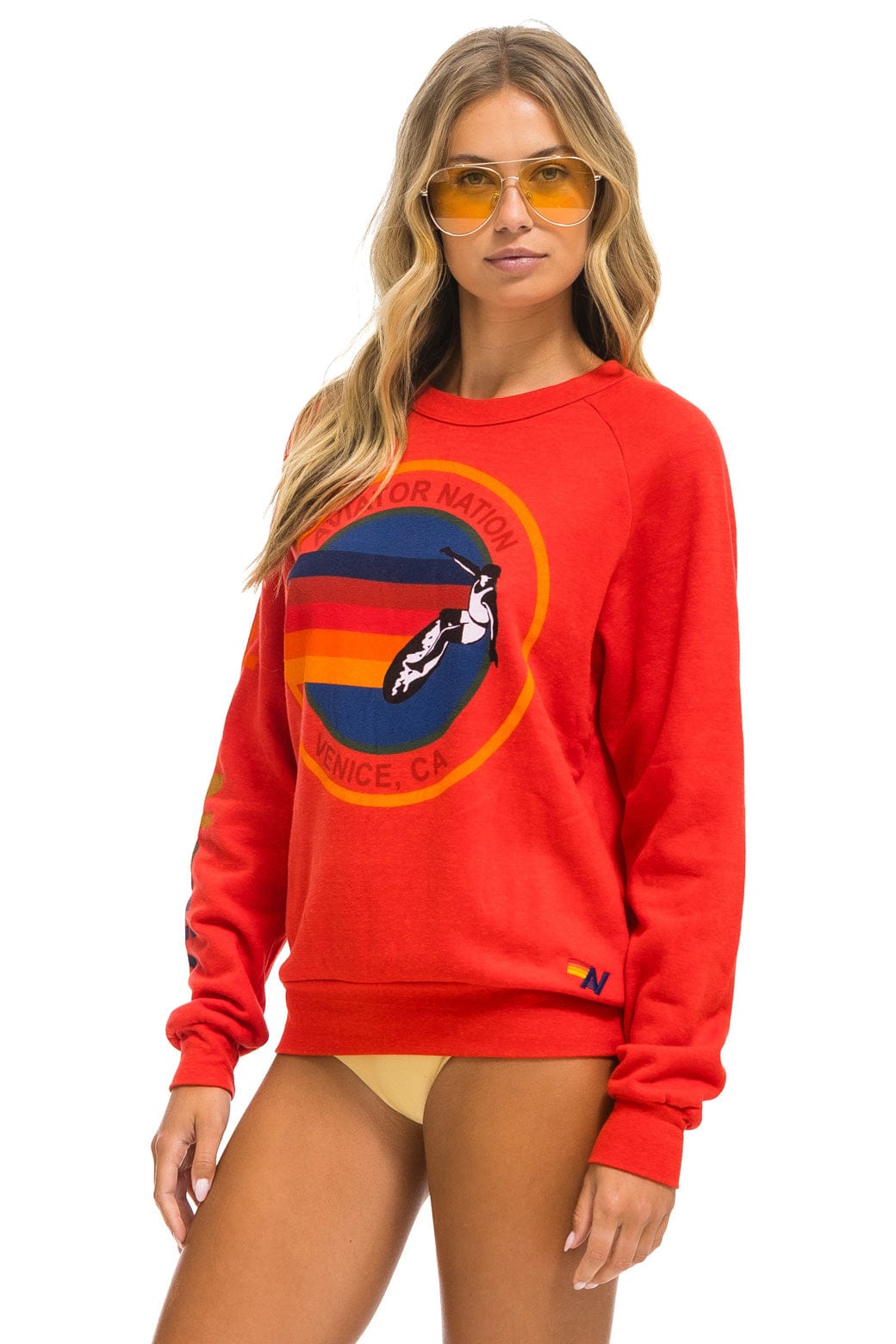 AVIATOR NATION SWEATSHIRT - RED - Image 5
