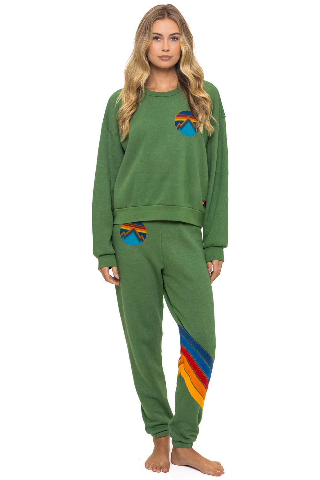 ALL SEASONS CIRCLE RELAXED CREW SWEATSHIRT - PALM - Image 9