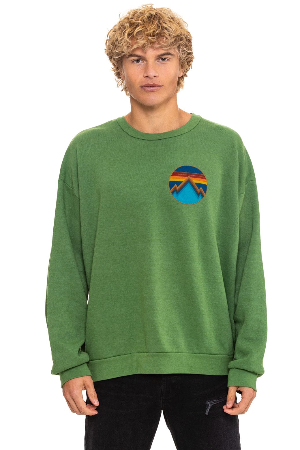 ALL SEASONS CIRCLE RELAXED CREW SWEATSHIRT - PALM - Image 2