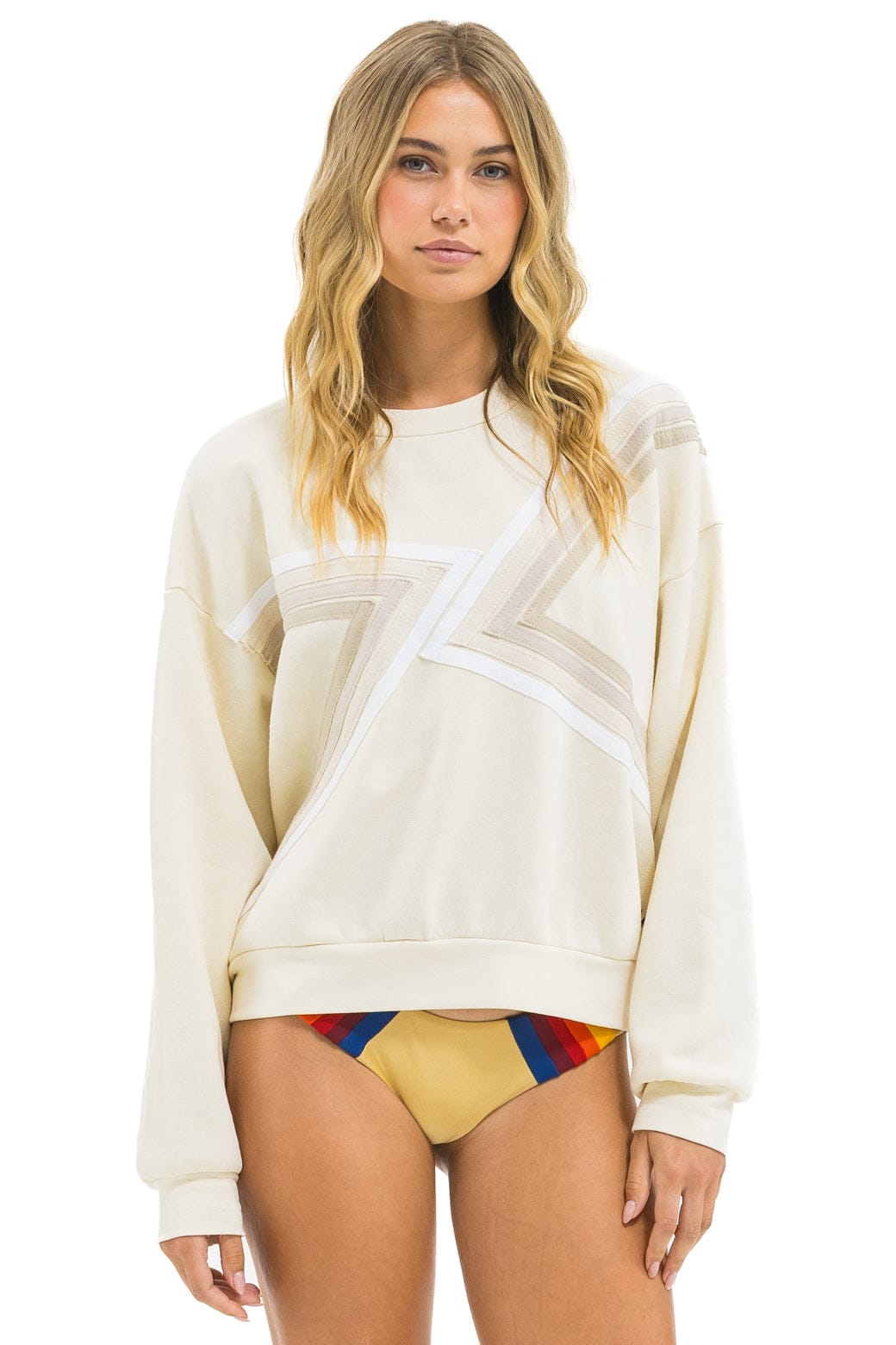 BLAZE RELAXED CREW SWEATSHIRT - VINTAGE WHITE // VINTAGE WHITE - Image 8