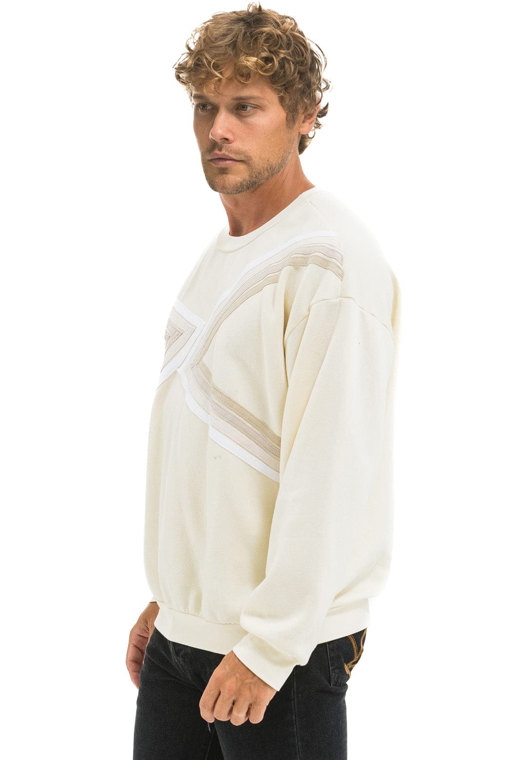 BLAZE RELAXED CREW SWEATSHIRT - VINTAGE WHITE // VINTAGE WHITE - Image 4