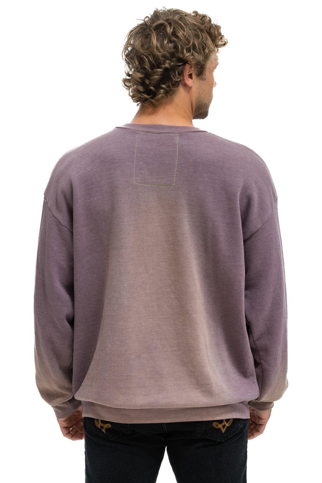 BOLT STITCH 2 RELAXED CREW SWEATSHIRT - FADED MOCHA - Image 8