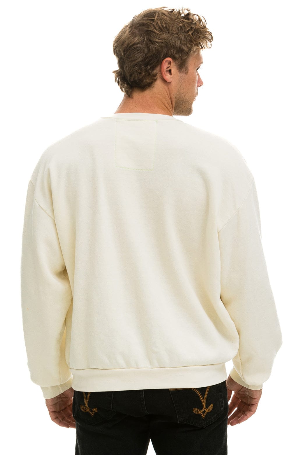 SUNSET PATCH RELAXED CREW SWEATSHIRT - VINTAGE WHITE - Image 6