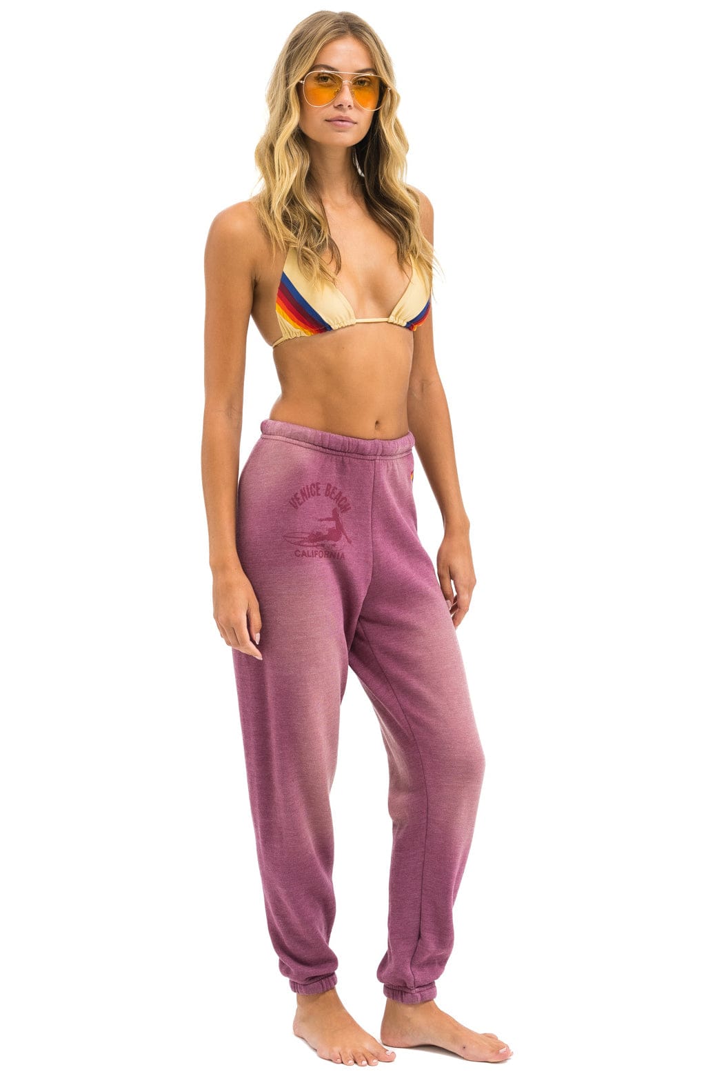 VENICE SURFER SWEATPANTS - FADED BERRY - Image 2