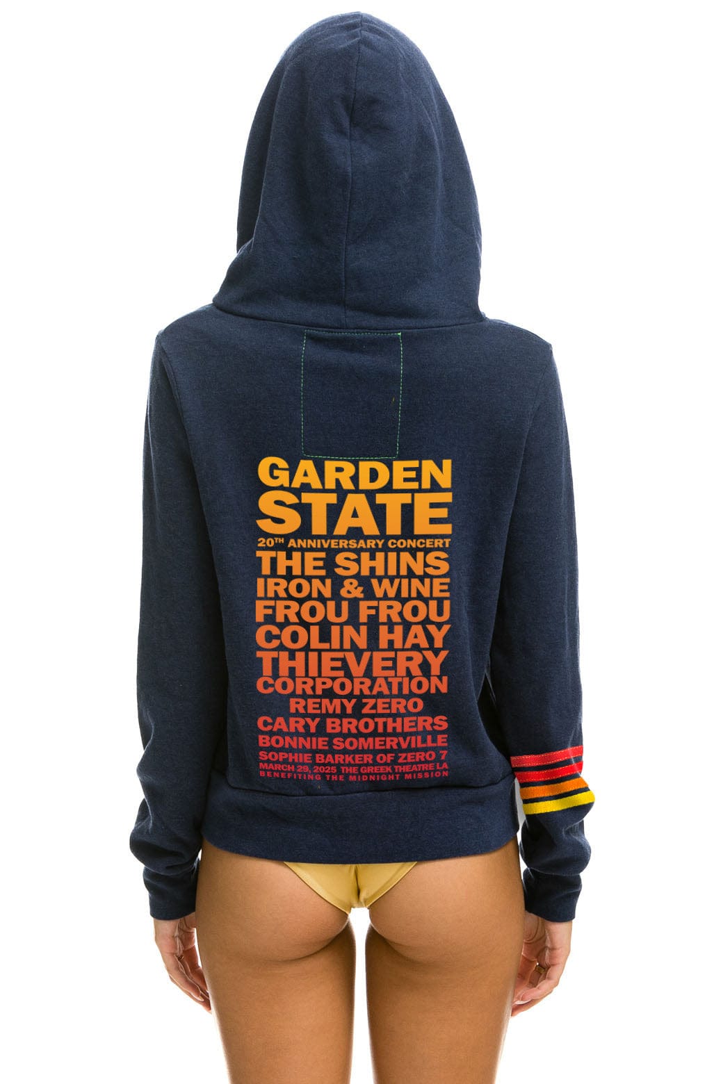 GARDEN STATE CONCERT ZIP HOODIE - NAVY - Image 3