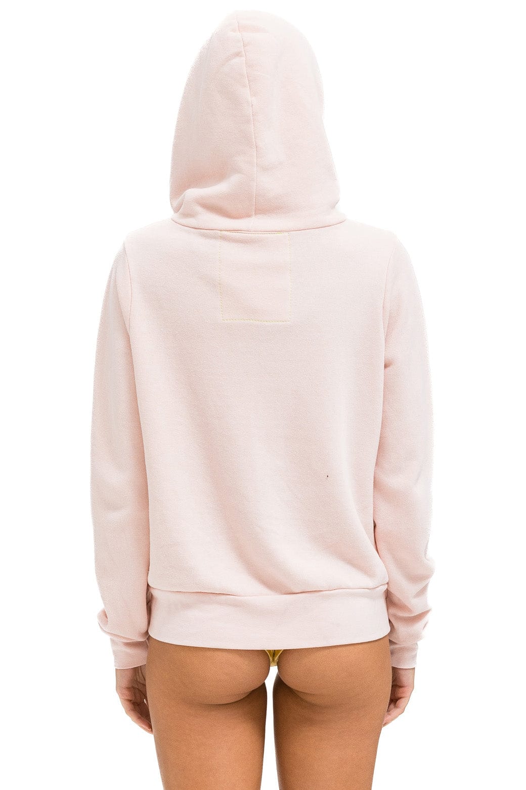 5 STRIPE HOODIE - LIGHT PINK // RAINBOW WHITE - Image 3