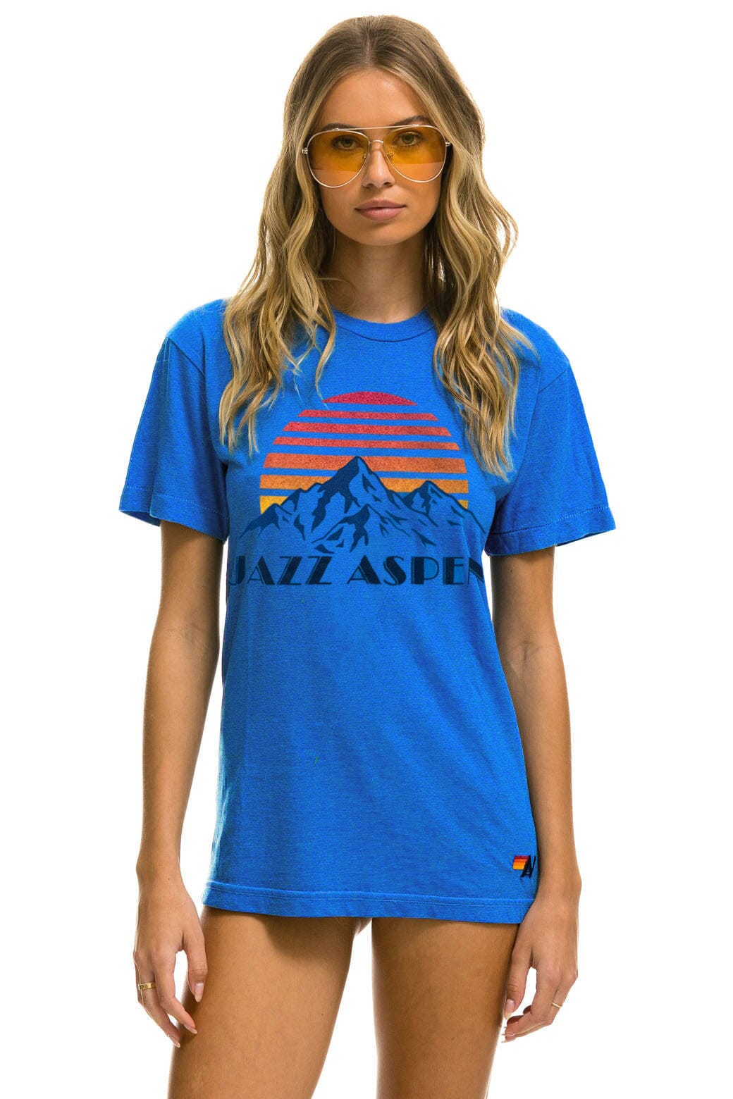 JAZZ ASPEN SNOWMASS 2025 CREW TEE SHIRT - ADVENTURE BLUE - Image 3
