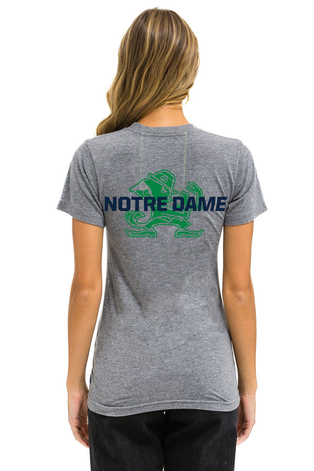 NOTRE DAME CFP 2025 CREW TEE SHIRT - HEATHER GREY - Image 4