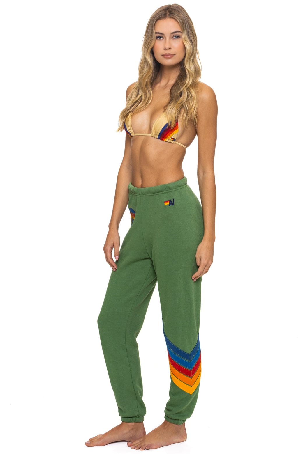 ALL SEASONS CIRCLE CHEVRON SWEATPANTS - PALM - Image 6
