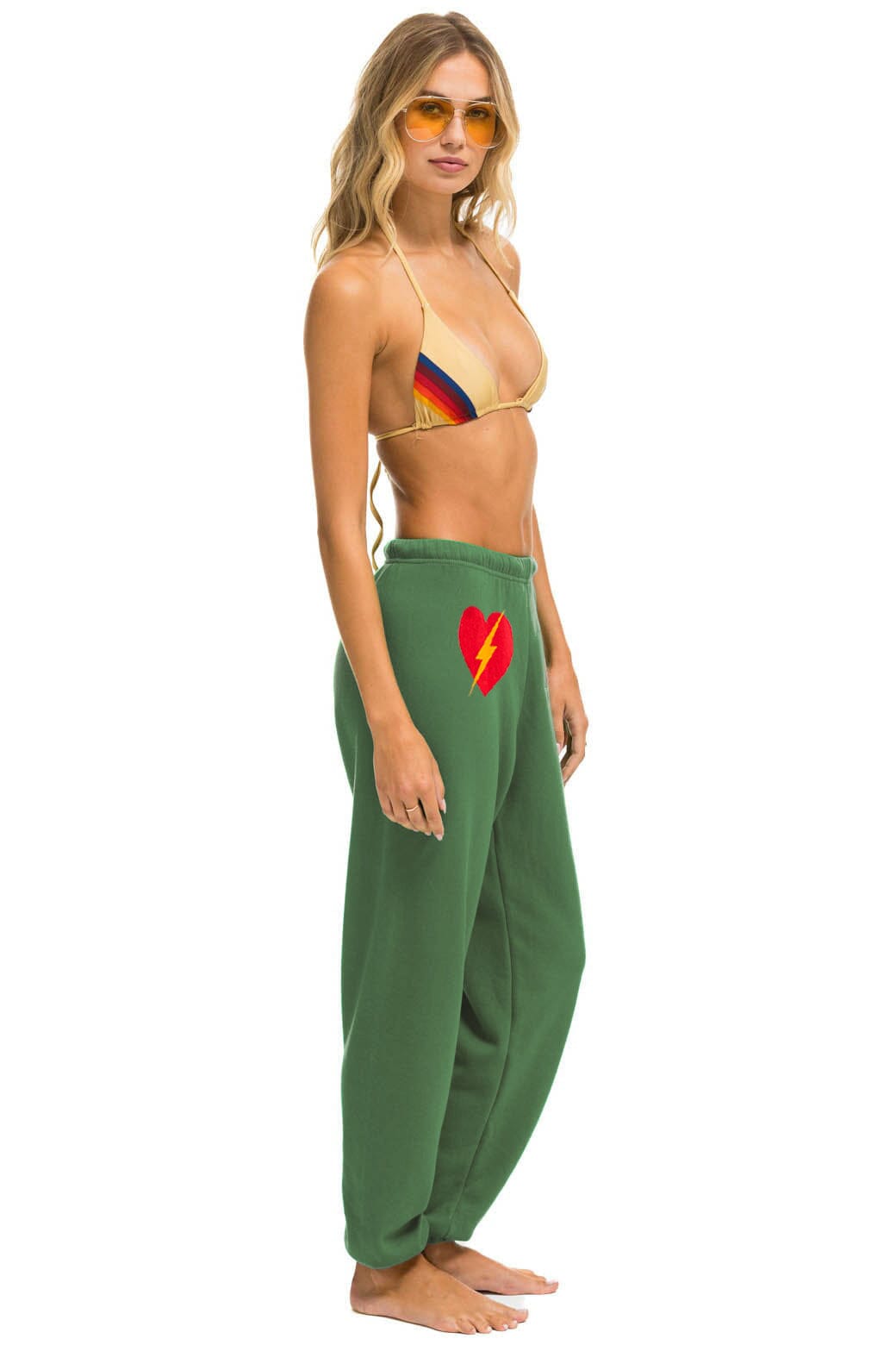 BOLT HEART SWEATPANTS - PALM - Image 2