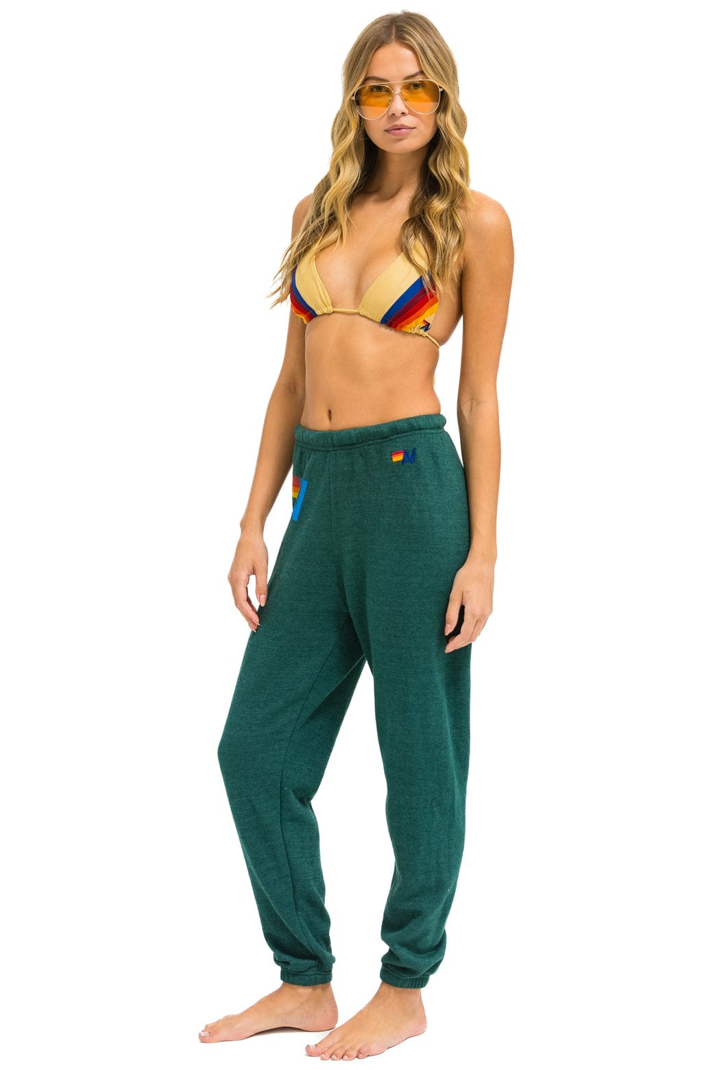 LOGO SWEATPANTS - FOREST - Image 3