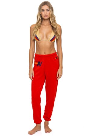 LOGO SWEATPANTS - RED