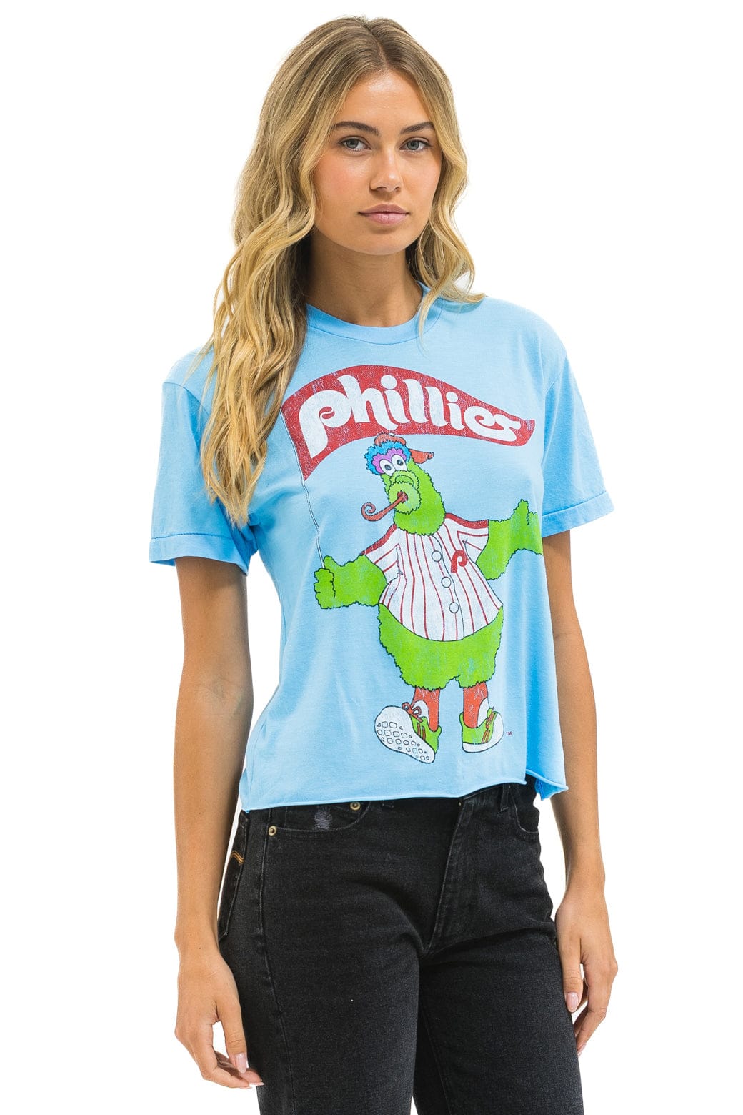 PHILLIES FANATIC BOYFRIEND TEE - SKY - Image 2