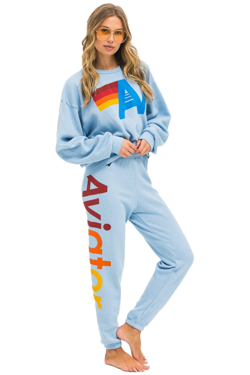 AVIATOR NATION 2 SWEATPANTS - ICE - Image 6