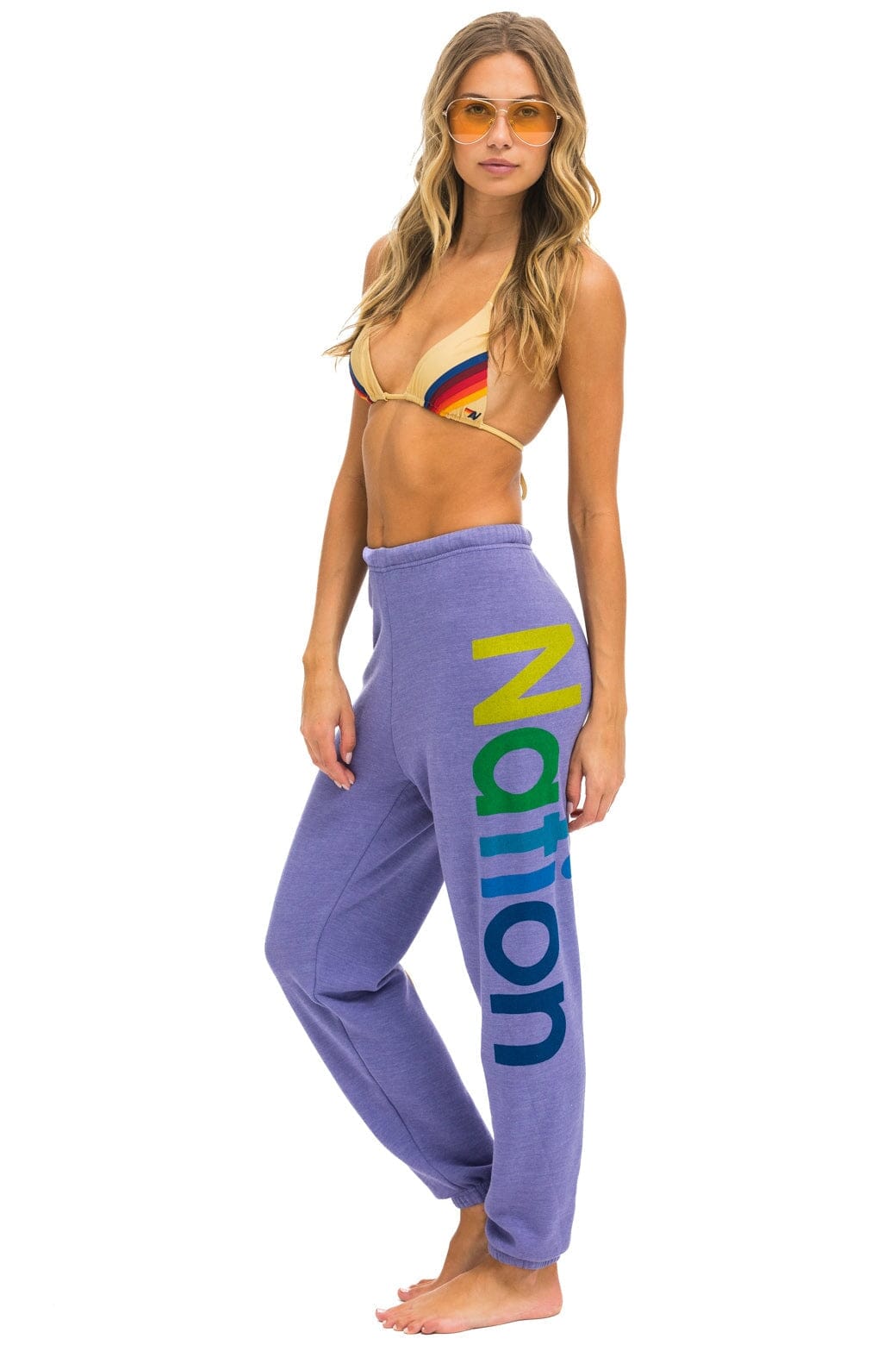 AVIATOR NATION 2 SWEATPANTS - LAVENDER - Image 2