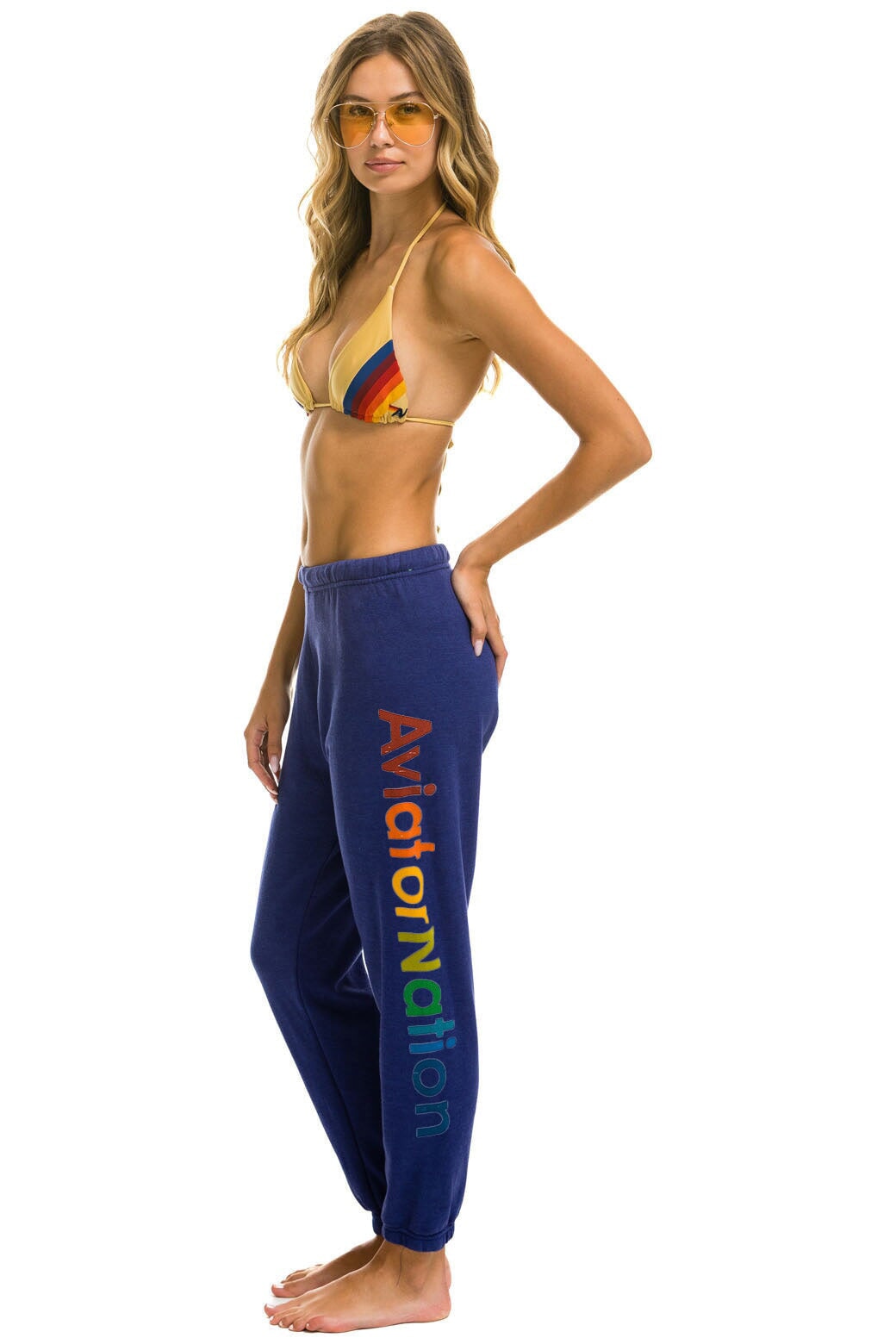 AVIATOR NATION ASPEN SWEATPANTS - PURPLE - Image 2