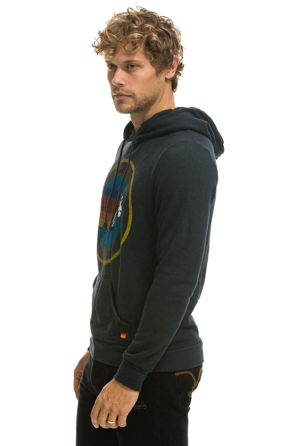 AVIATOR NATION AUSTIN PULLOVER HOODIE - CHARCOAL - Image 3