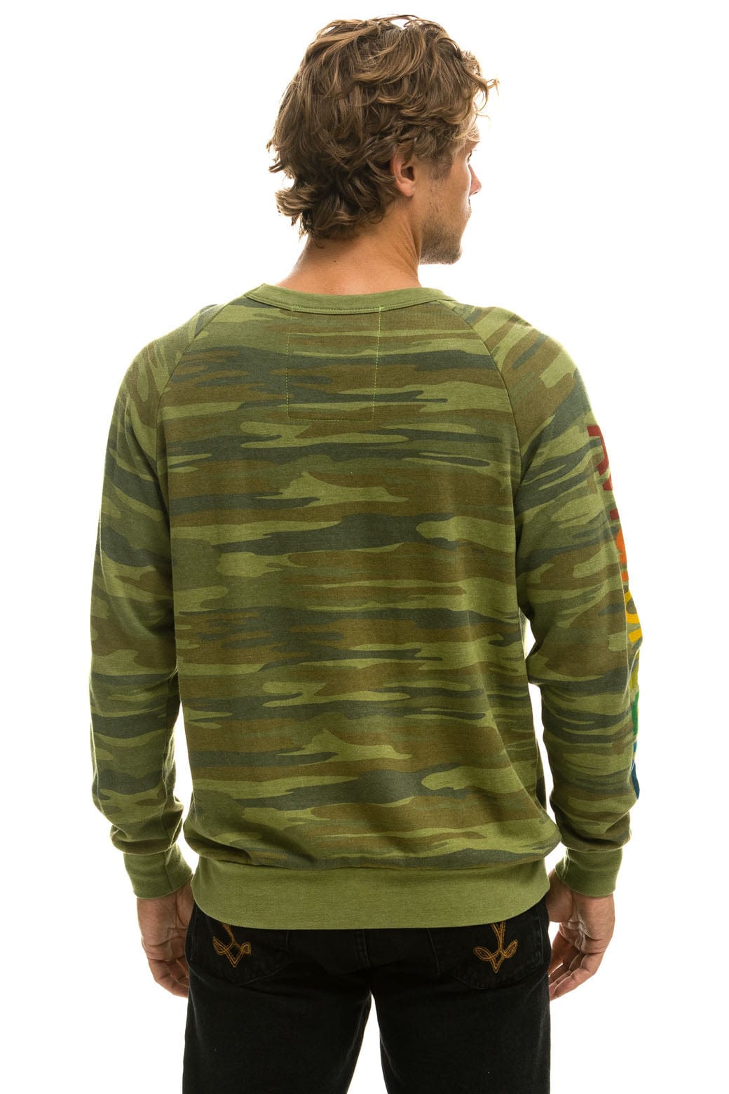 AVIATOR NATION CREW SWEATSHIRT - CAMO - Image 6