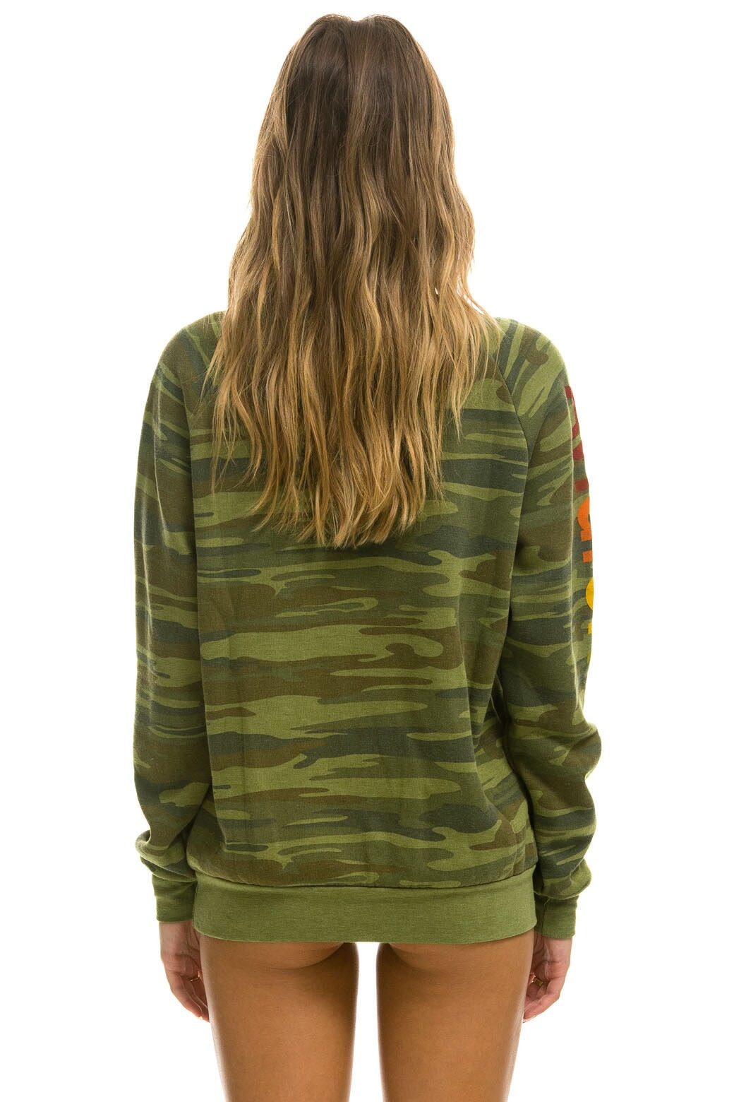 AVIATOR NATION HAMPTONS CREW SWEATSHIRT - CAMO - Image 4