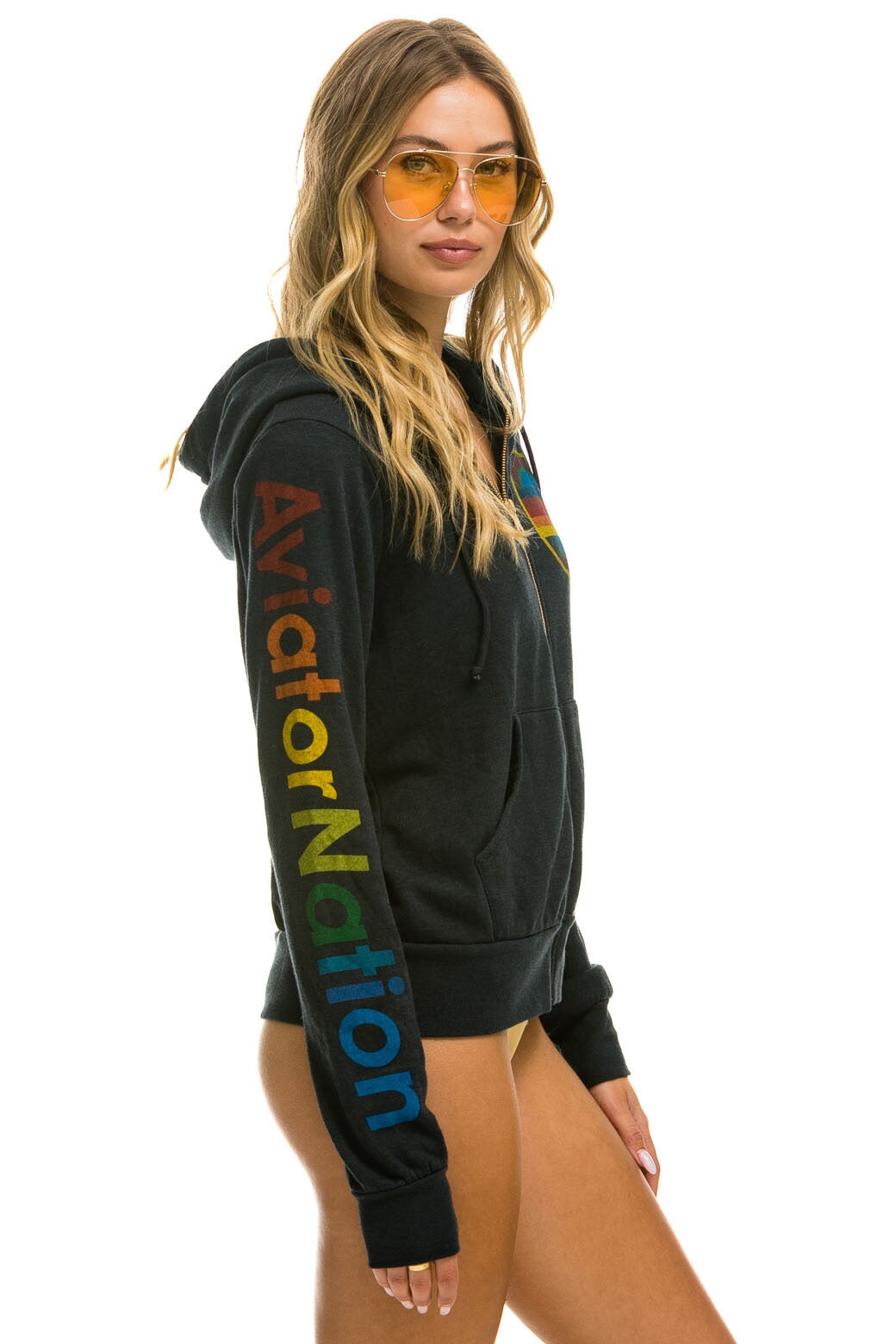 AVIATOR NATION HAMPTONS HOODIE - CHARCOAL - Image 3