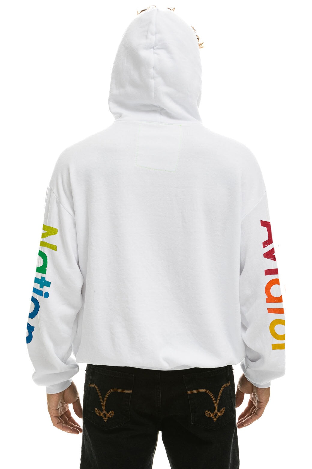 AVIATOR NATION HAMPTONS RELAXED PULLOVER HOODIE - WHITE - Image 4