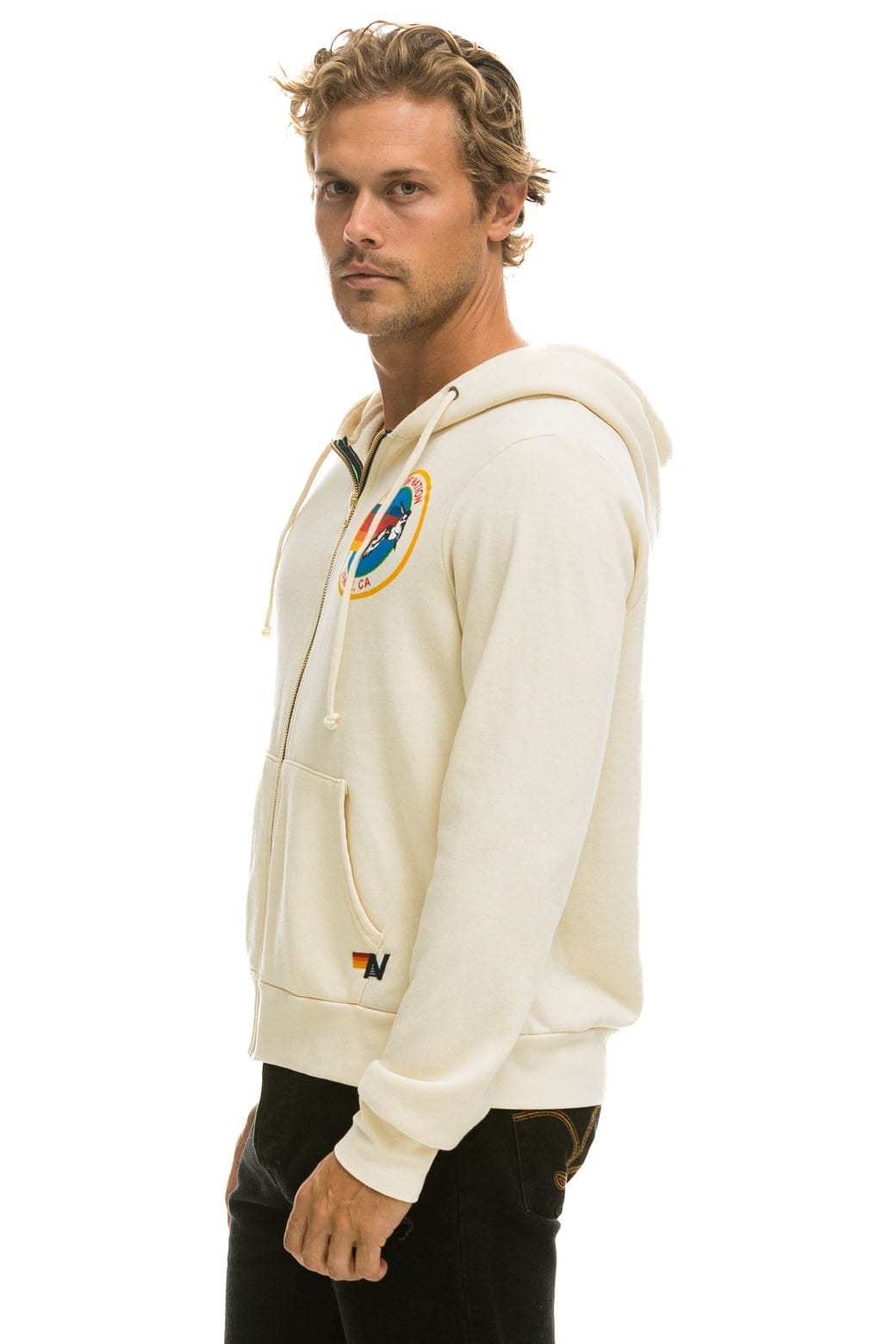 AVIATOR NATION HOODIE - VINTAGE WHITE - Image 6