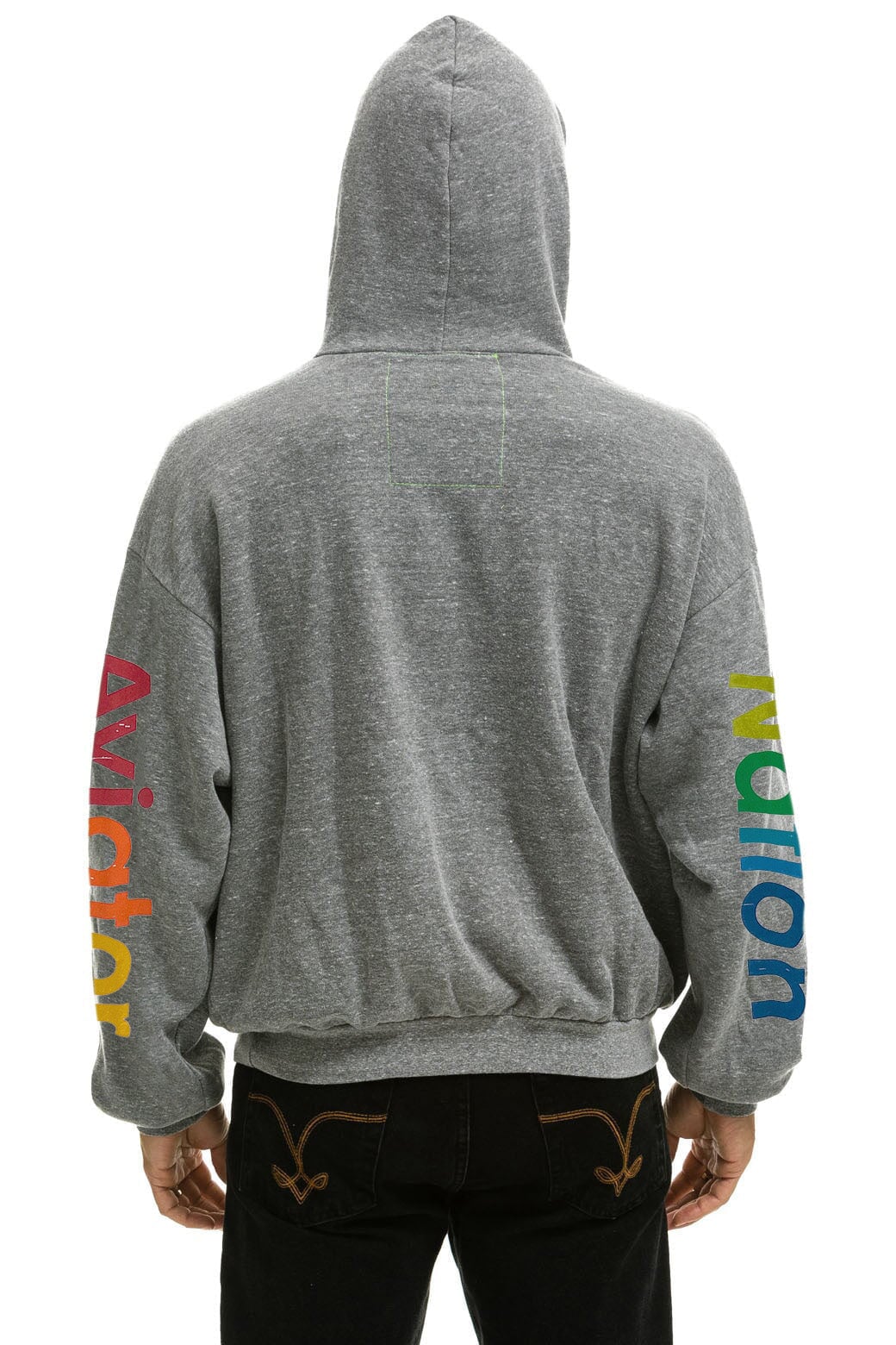 AVIATOR NATION LAGUNA BEACH RELAXED PULLOVER HOODIE - HEATHER GREY - Image 4