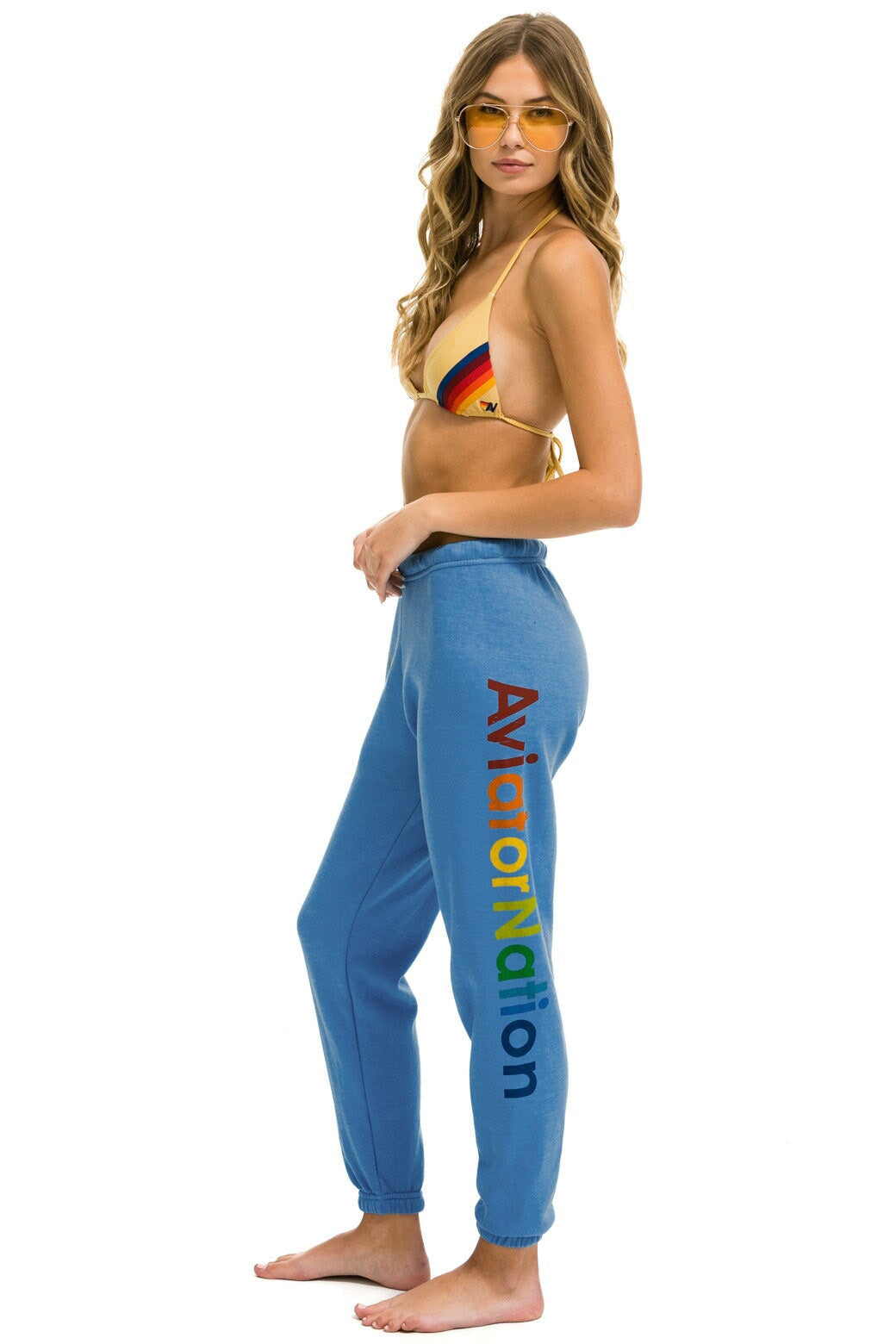 AVIATOR NATION LAGUNA BEACH SWEATPANTS - COBALT - Image 2