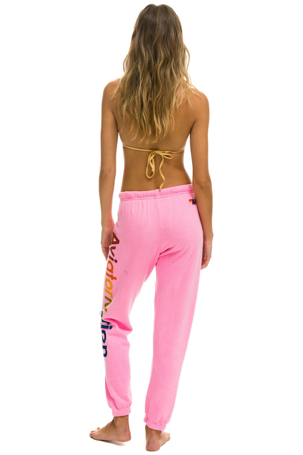 AVIATOR NATION LAGUNA BEACH SWEATPANTS - NEON PINK - Image 3