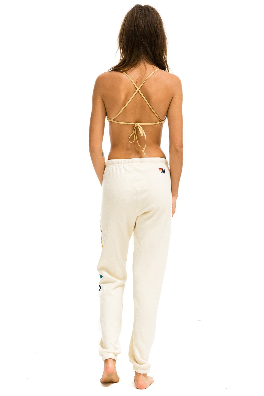 AVIATOR NATION MALIBU SWEATPANTS - VINTAGE WHITE - Image 3