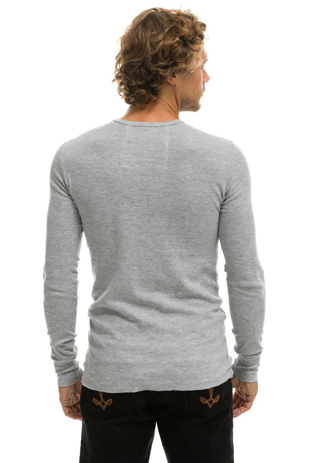 AVIATOR NATION MALIBU THERMAL - HEATHER GREY - Image 4