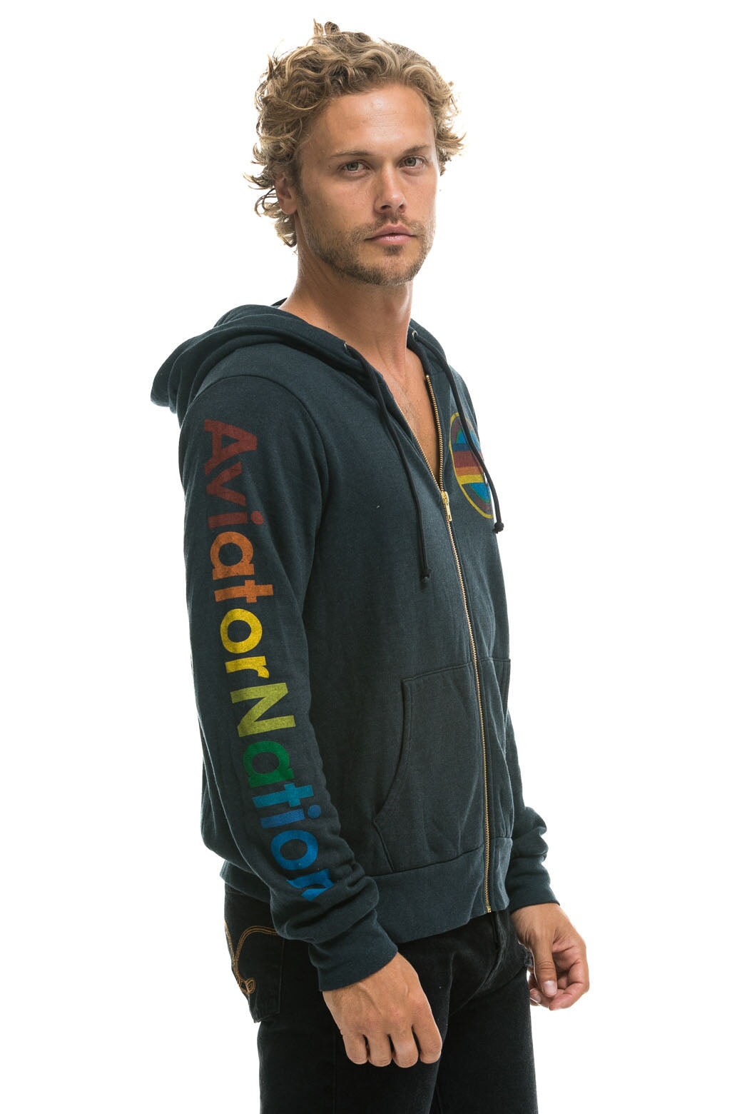 AVIATOR NATION NORTH SHORE HOODIE - CHARCOAL - Image 3